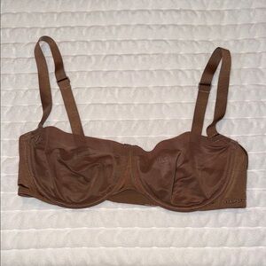 Skims mesh Chocolate Brown Underwire Bra